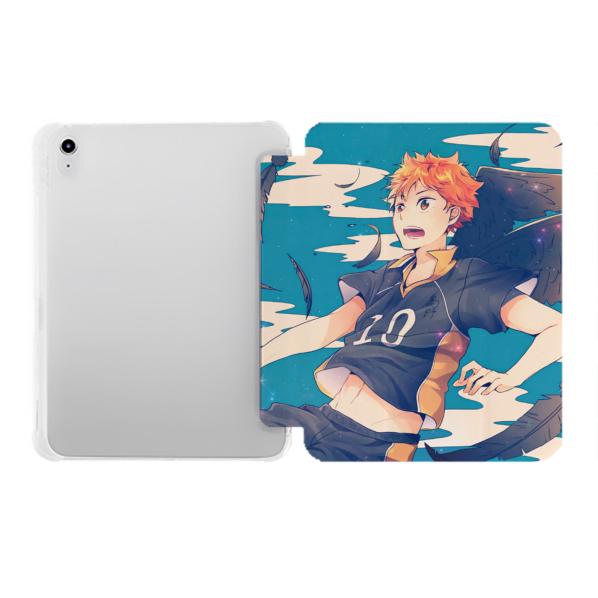 （画像用） ハイキュー!! Haikyu!! IPad ケース ペン収納付き 三つ折りスタンド PUレザー×シリコン 対応機種9.5/10.5/10.9インチ